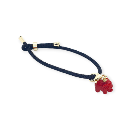 bracelet with red elephant